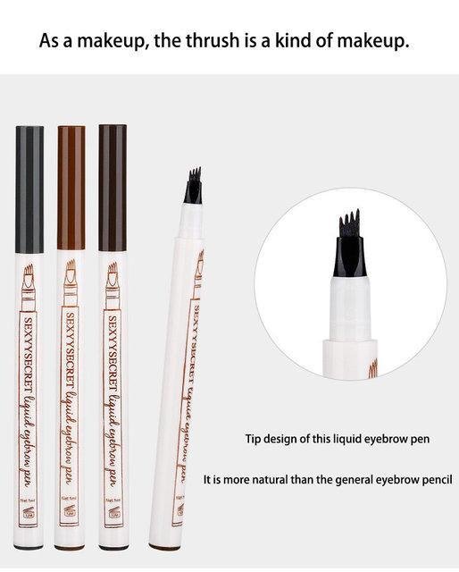 Waterproof Eyebrow Pen Black, Brown & Light Brown – Long-Lasting Precision Brow Makeup - Image 5