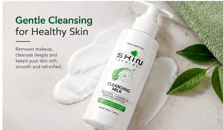 Cleansing Milk Face Cleanser – Gentle Makeup Remover & Daily Facial Cleansing Milk for Fresh, Clean-Looking Skin - Image 2