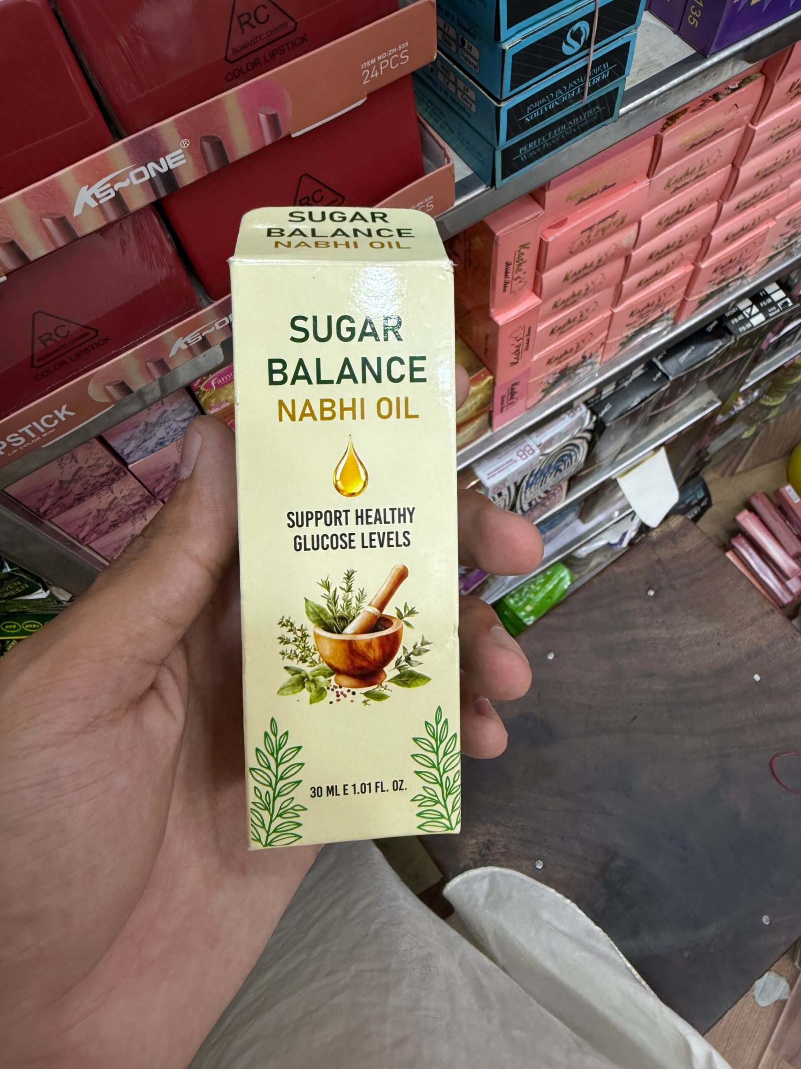 Sugar Balance Nabhi Oil | Herbal Belly Button Oil - 30ml - Image 3