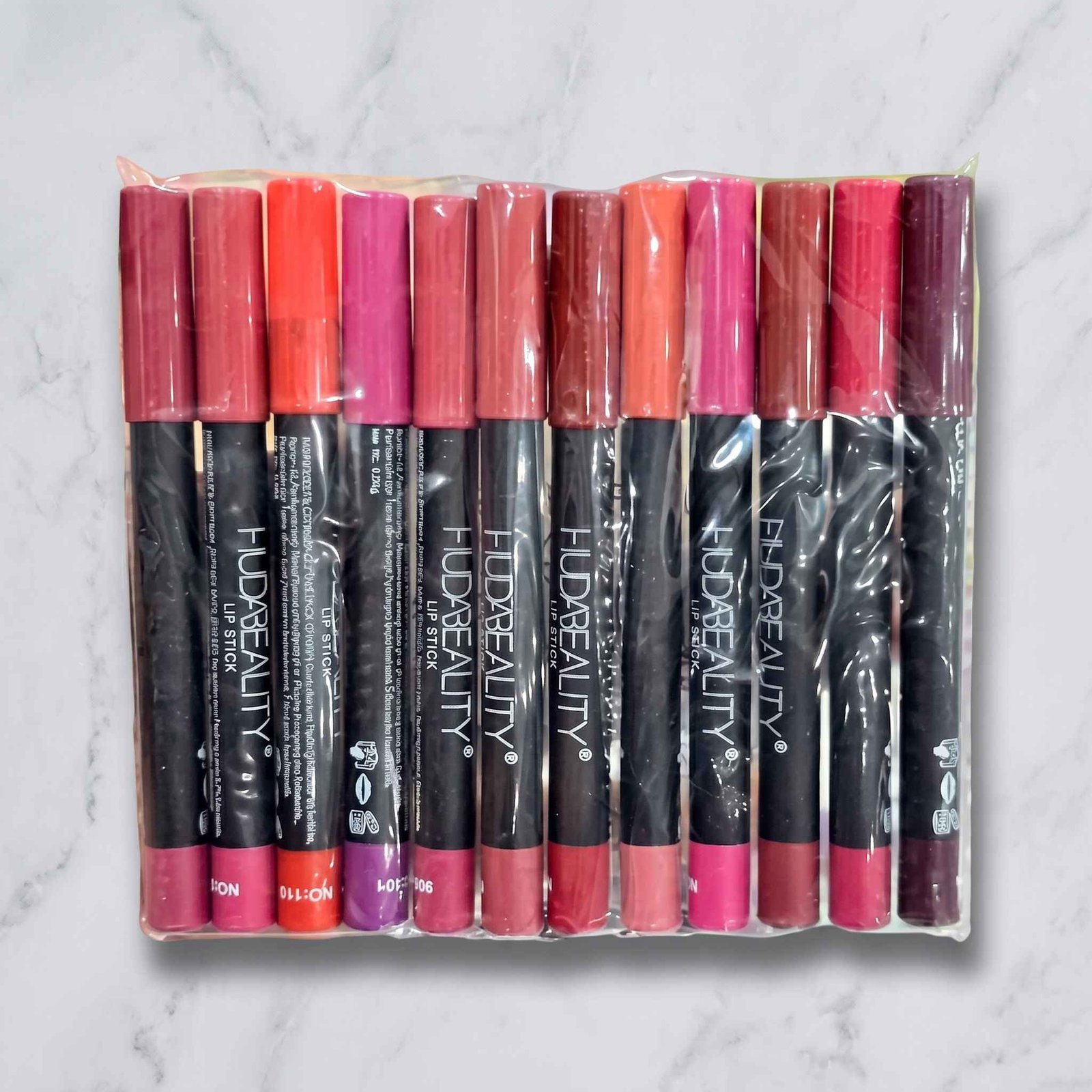 Huda Beauty Lip Pencil Set - 12 Shades - Image 2
