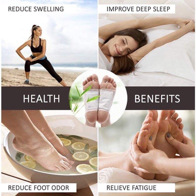 Kinoki Premium Natural Foot Detox Patches โ Bamboo Vinegar Cleansing Foot Pads (Pack of 10) - Image 3