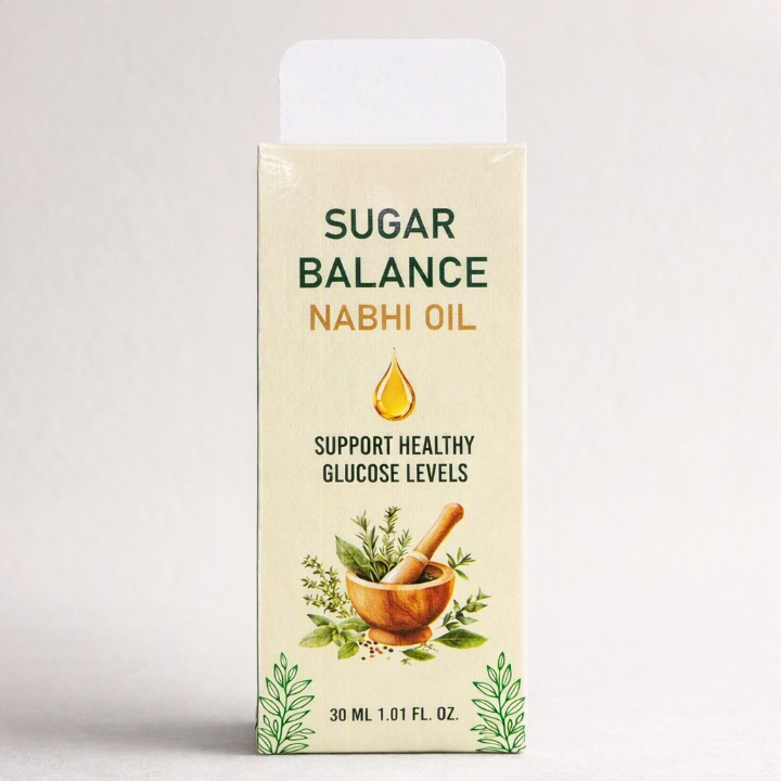 Sugar Balance Nabhi Oil | Herbal Belly Button Oil - 30ml - Image 2