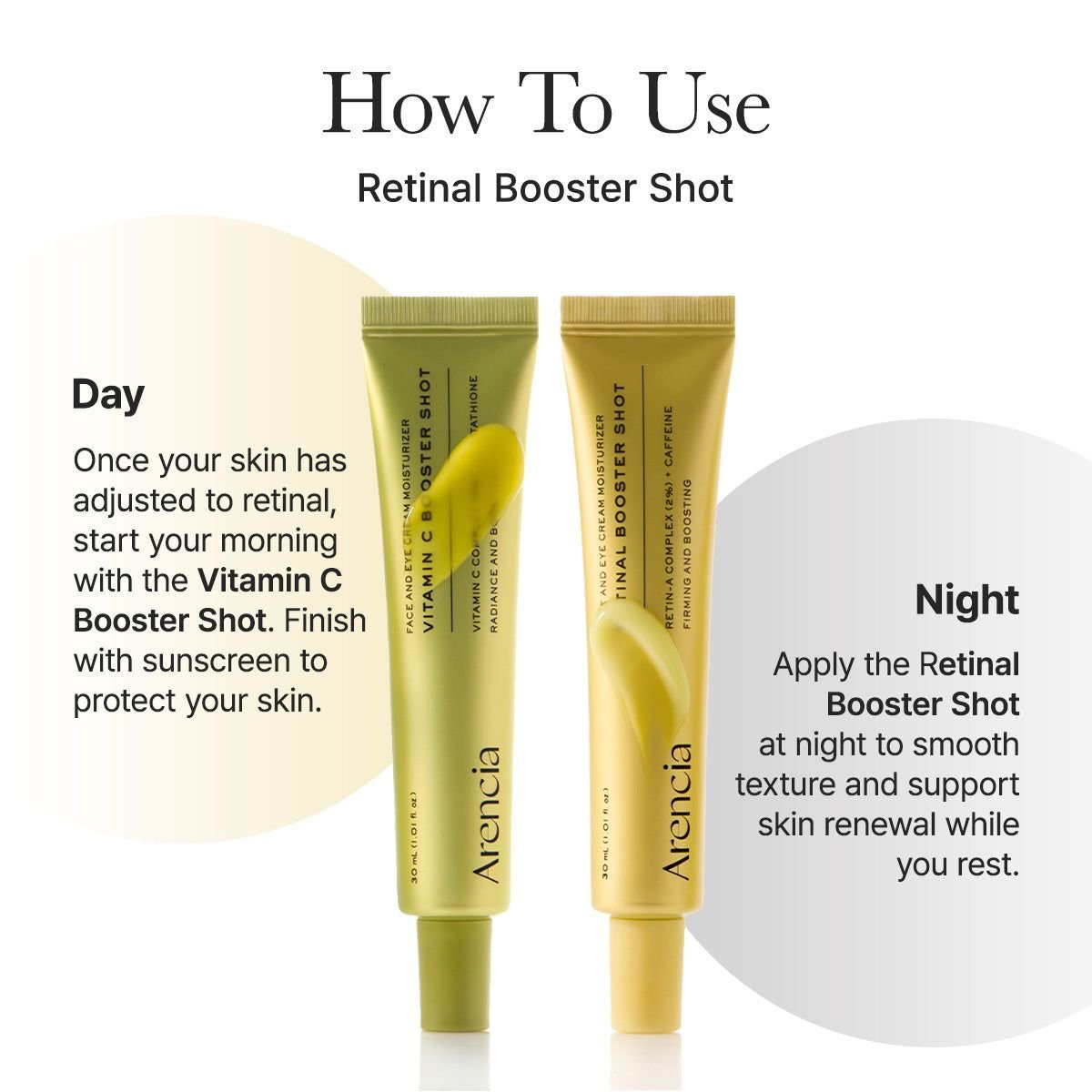 Arencia Vitamin C Booster Shot Face & Eye Cream Moisturizer 30ml - Image 5