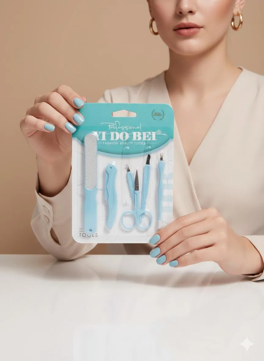6 Pcs Deep Cleansing Mani Pedi Kit for Personal Care - Image 2