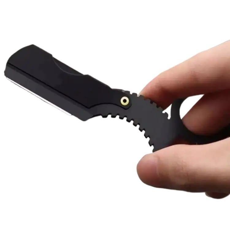 Black Fingerless Shaving Razor with Anti-Skid Grip - Image 2