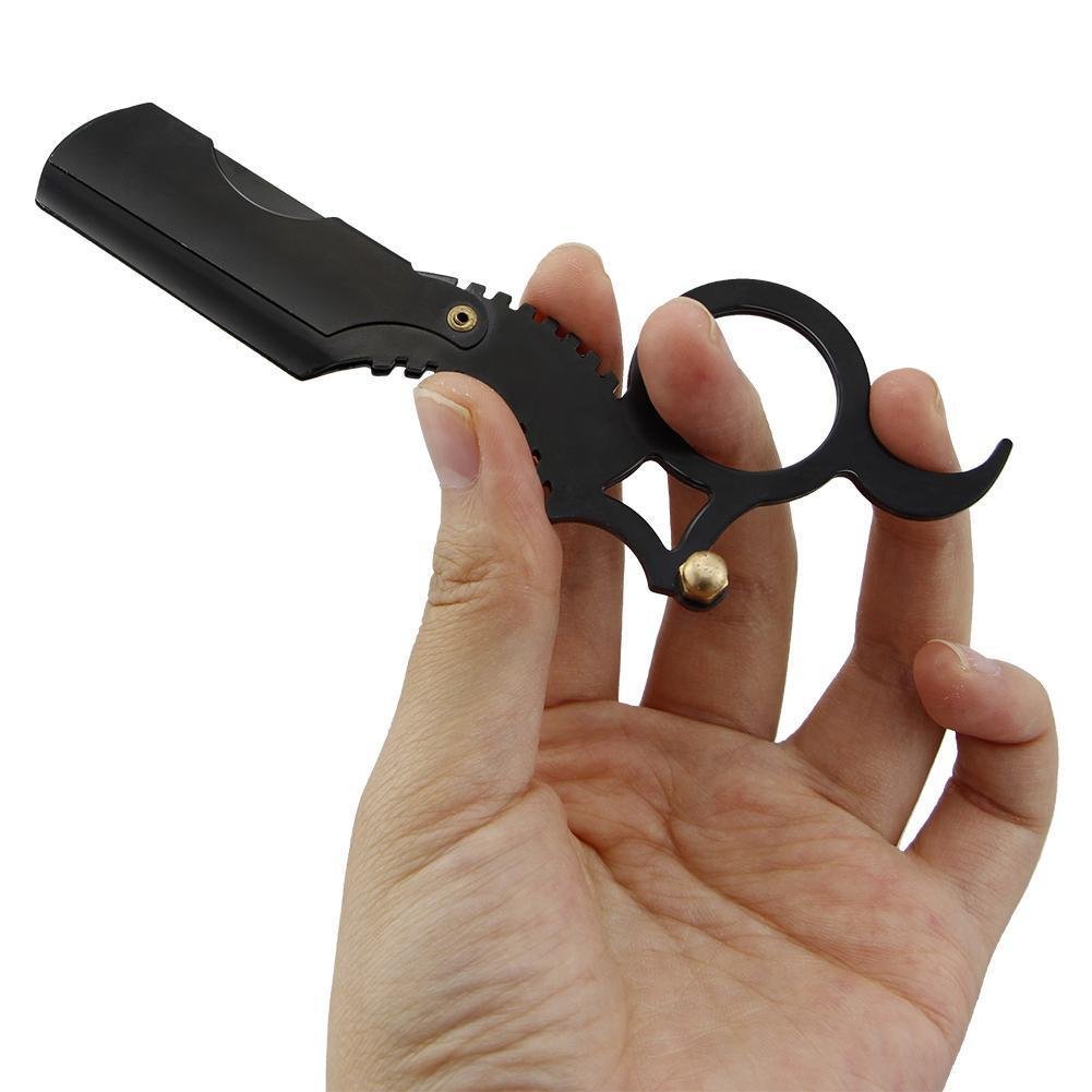 Black Fingerless Shaving Razor with Anti-Skid Grip - Image 4