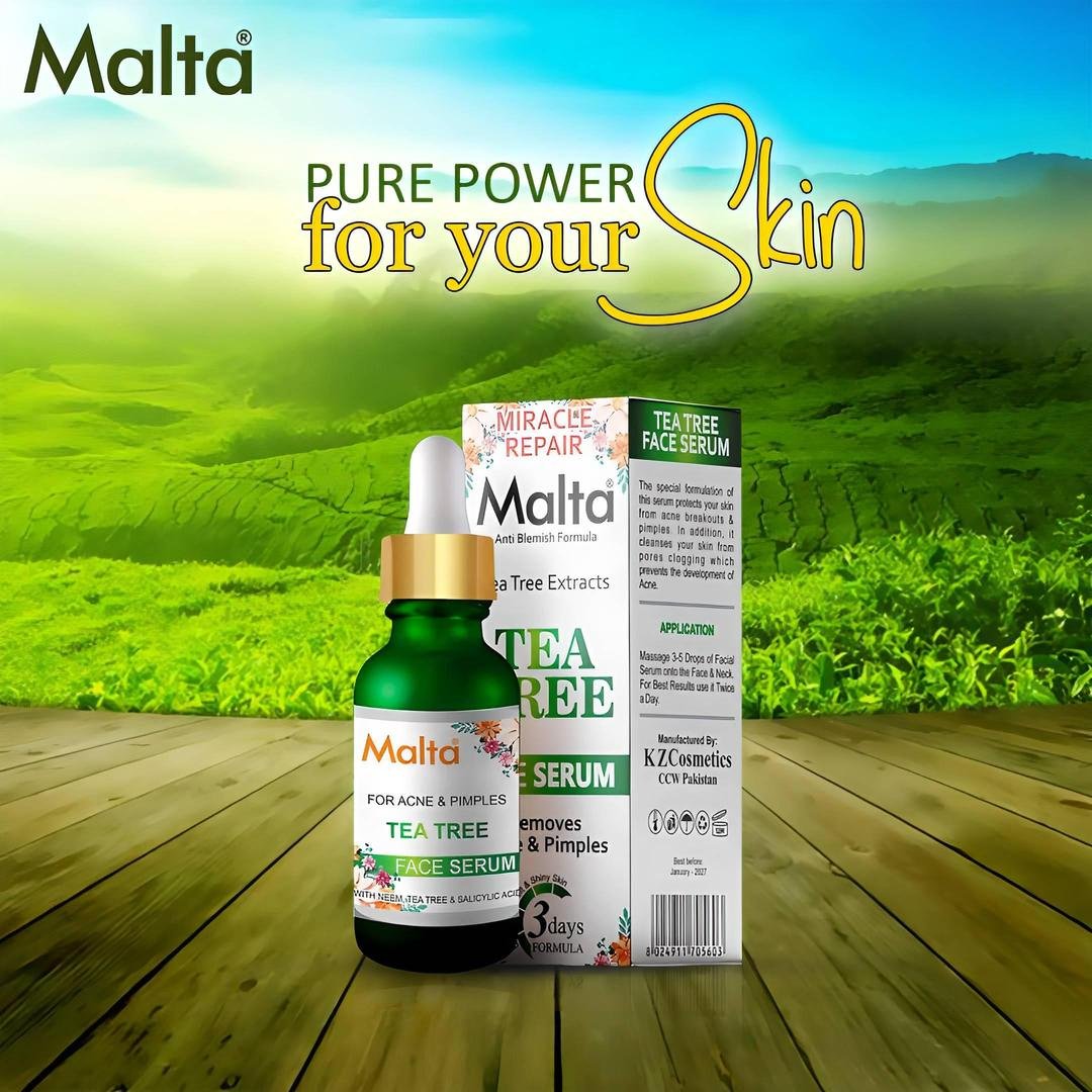 Anti-Acne Tea Tree Oil Serum for Oily Skin Pakistan – Face Serum for Blemishes, Oil Control & Clear-Looking Skin - Image 3