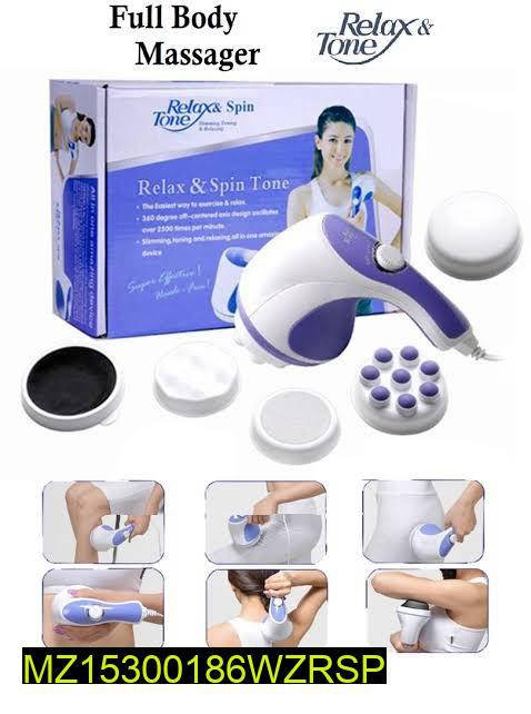 Portable Mini Electric Body Massager – 5 Attachments, 2500RPM - Image 2