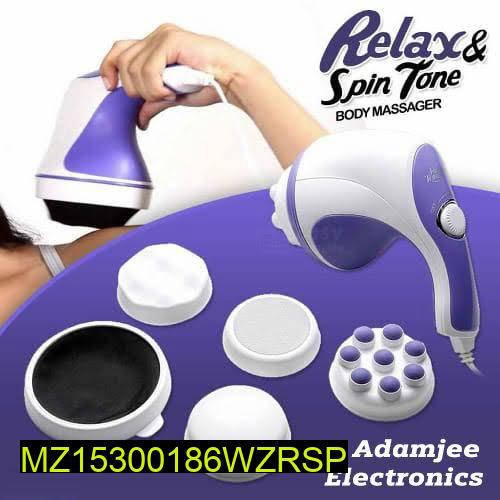 Portable Mini Electric Body Massager – 5 Attachments, 2500RPM - Image 4