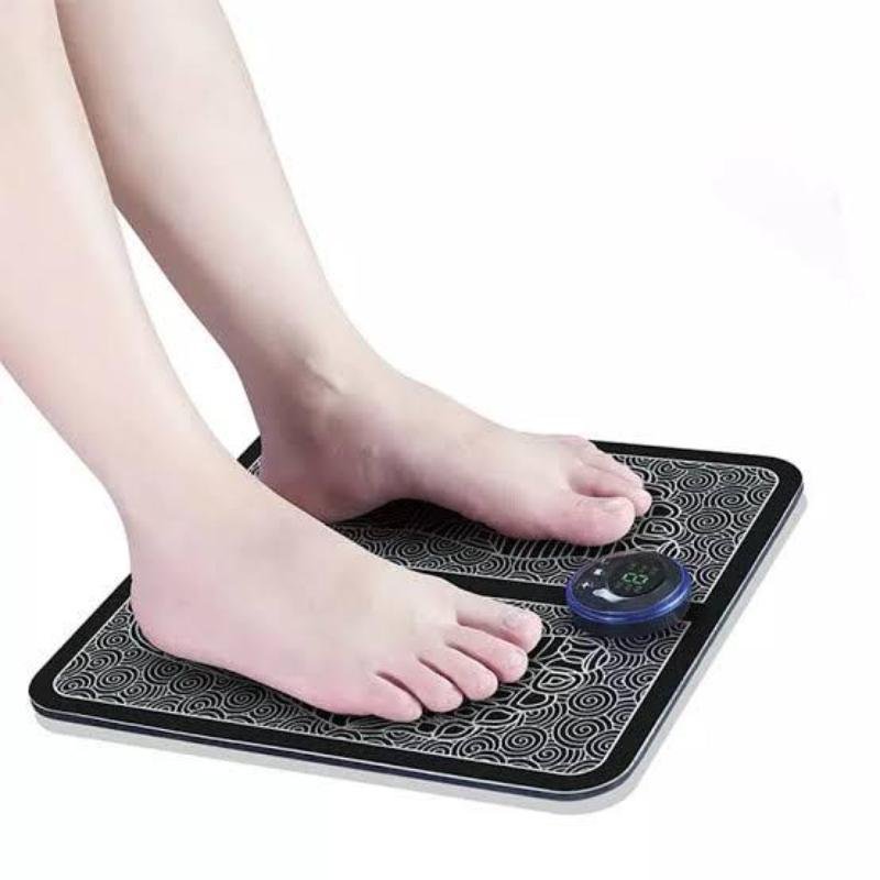 Mini Foot Massager Mat – Black Silicone USB Rechargeable - Image 5