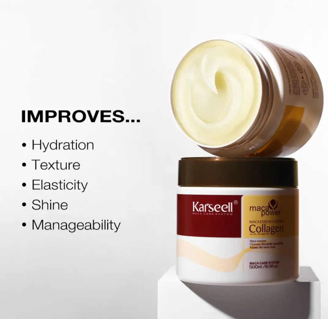 Damaged Hair Mask 500ml – Deep Conditioning & Hair Repair Care - Image 3