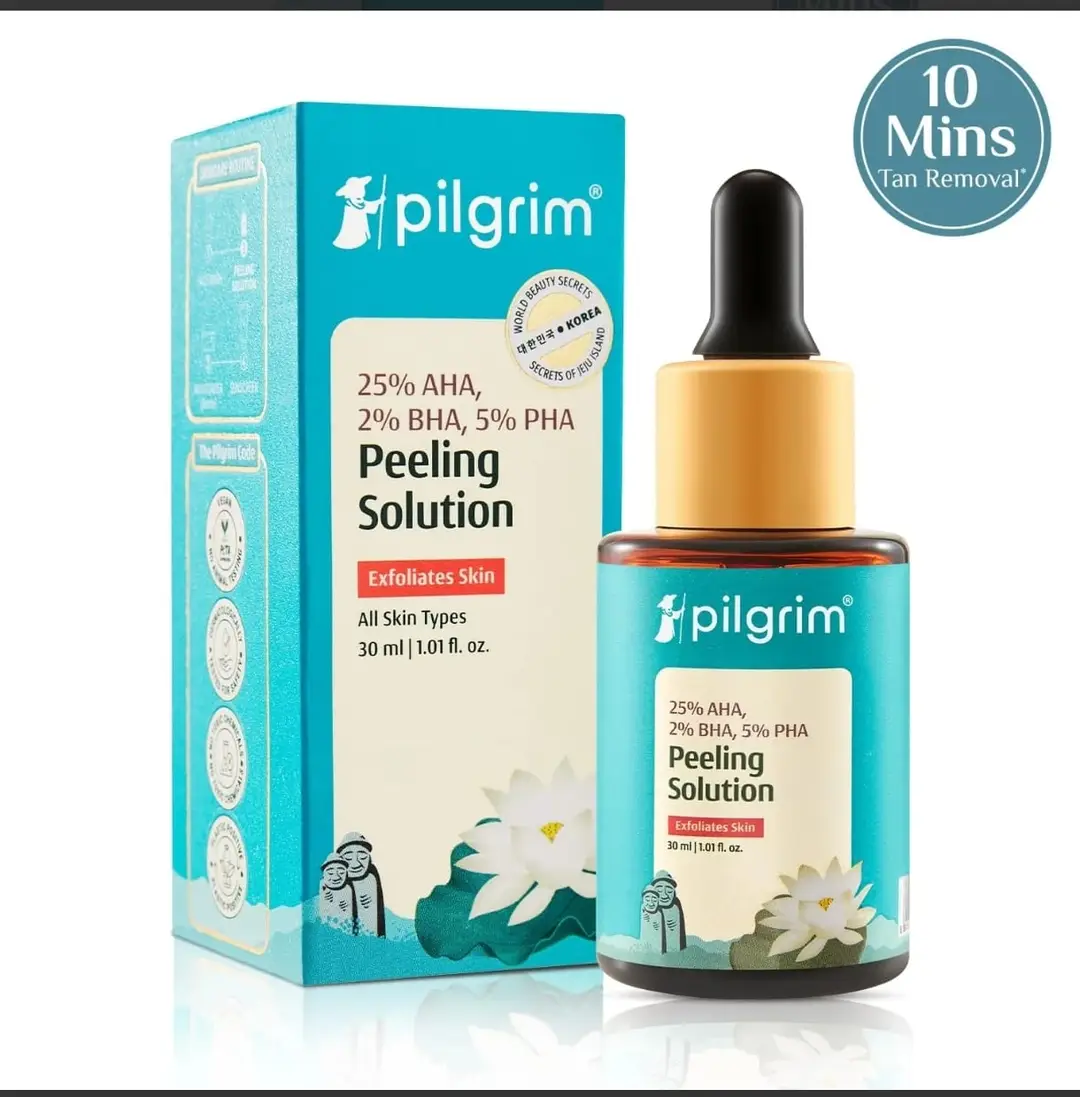 Pilgrim Peeling Solution 25% AHA 30ml – Exfoliating Face Serum for Smoother, Brighter & Radiant-Looking Skin - Image 2