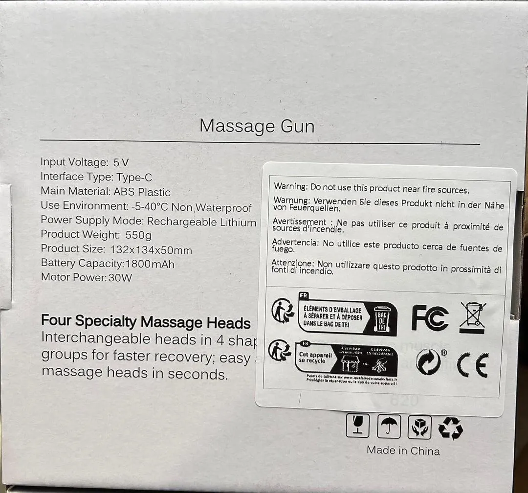 Rechargeable Mini Massage Gun – 6 Speed Levels - Image 5