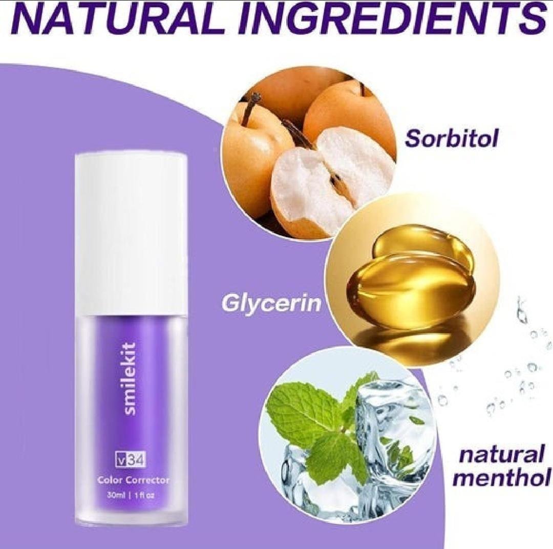 Pack of 2 – V34 Purple Colour Corrector Serum 30ml - Image 5