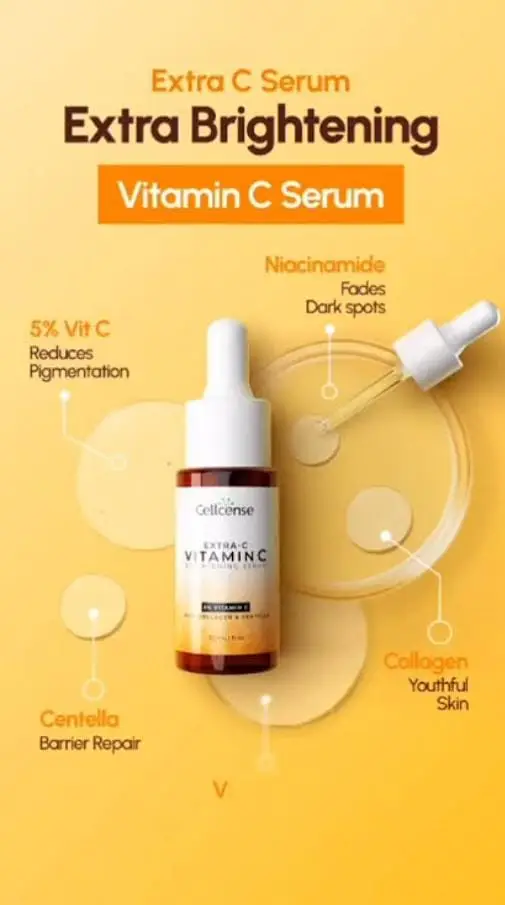 Cellcense Extra-C Vitamin C Serum for Bright & Glowing Skin - Image 6