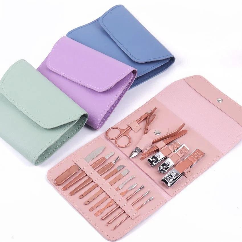 Stainless Steel Mani Pedi Kit – Multicolor Manicure Set - Image 2