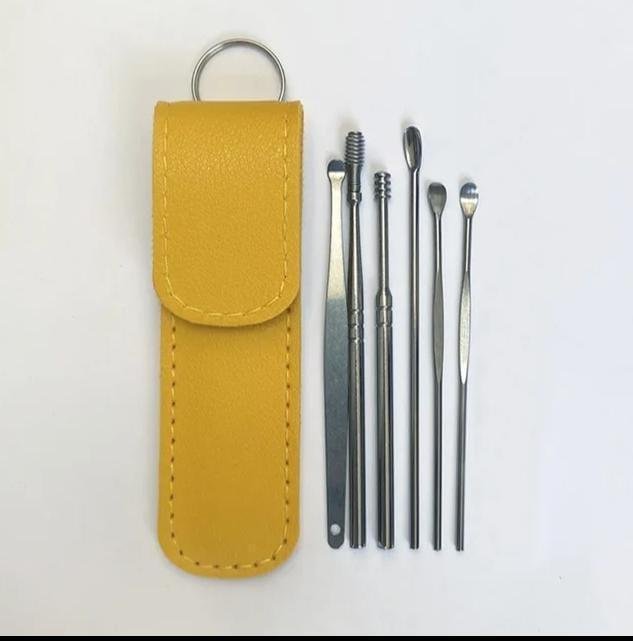 Portable Ear Cleaning Tool Set of 6 – Stainless Steel - Image 5