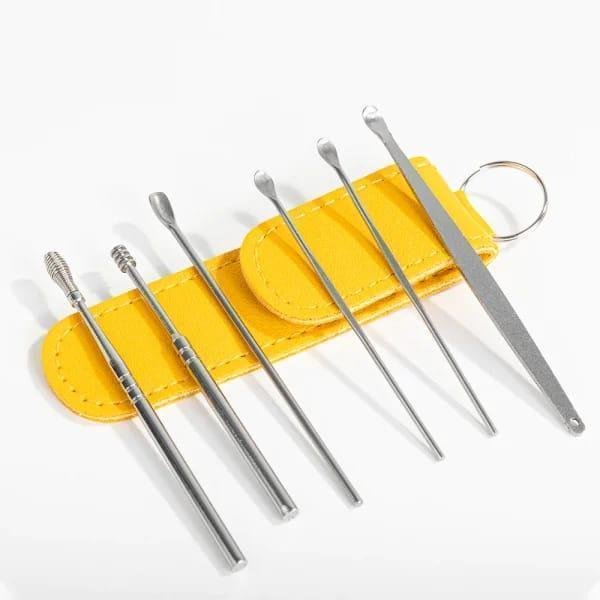 Portable Ear Cleaning Tool Set of 6 – Stainless Steel - Image 6