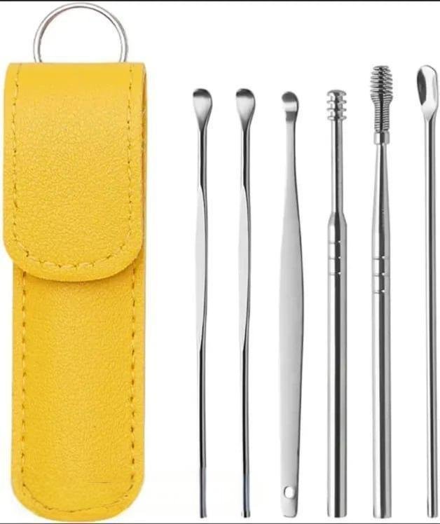 Portable Ear Cleaning Tool Set of 6 – Stainless Steel - Image 7