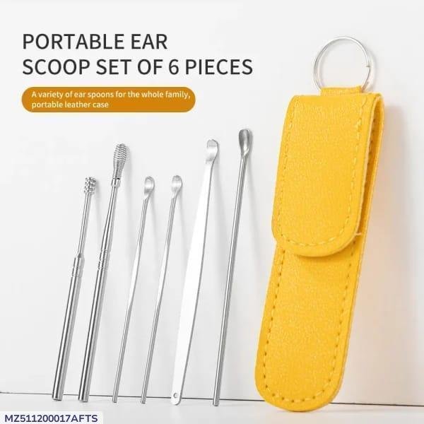 Portable Ear Cleaning Tool Set of 6 – Stainless Steel - Image 9