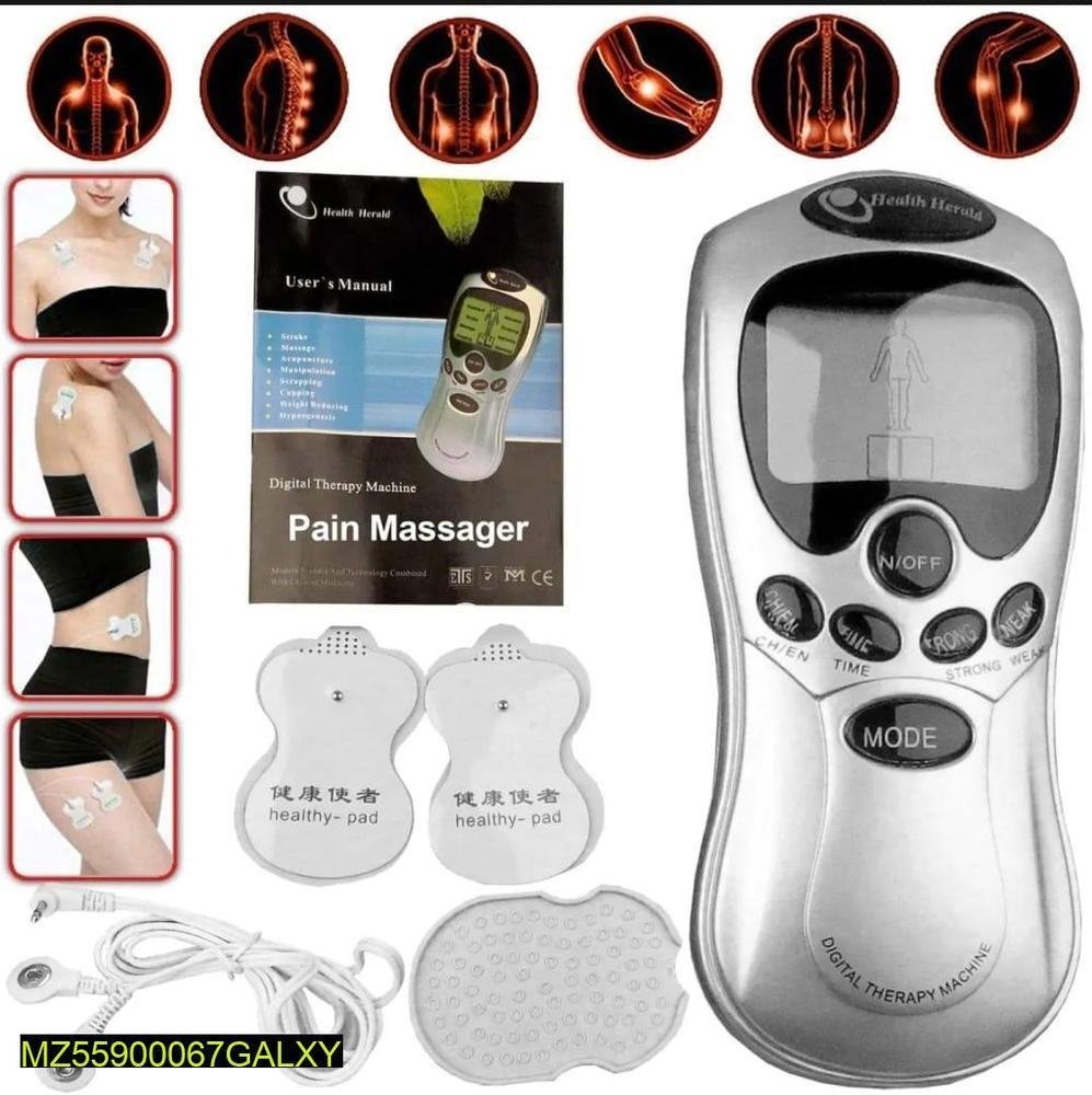Portable Mini Massager Gun – White, 8 Modes & 15 Levels - Image 2