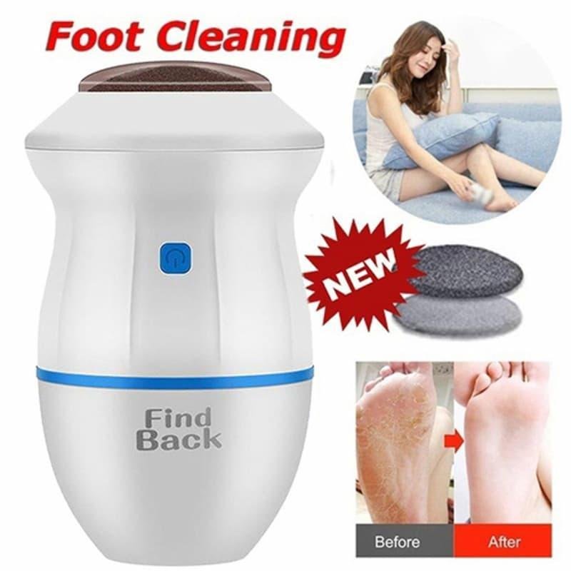Cordless Electric Foot Grinder – White & Blue ABS Body - Image 5