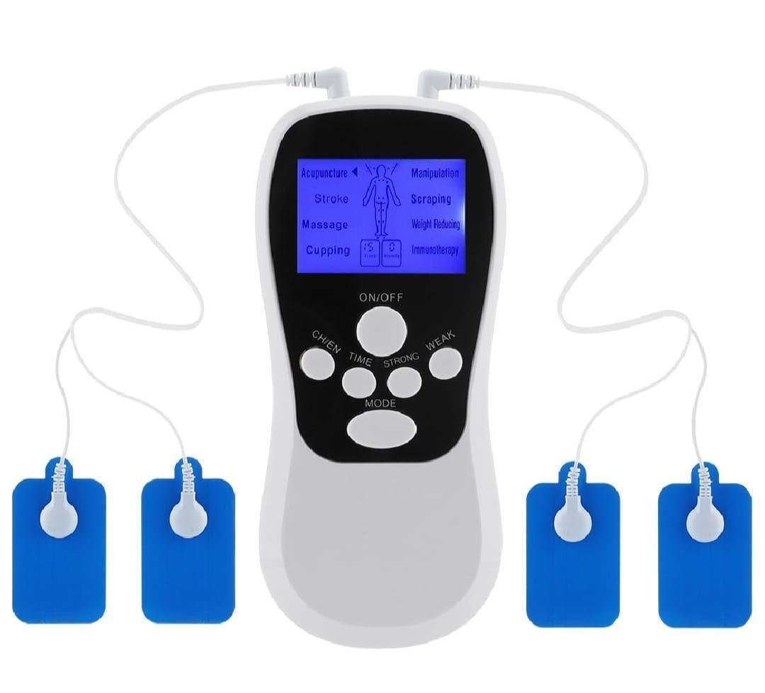Portable Mini Massager Gun – White, 8 Modes & 15 Levels - Image 2