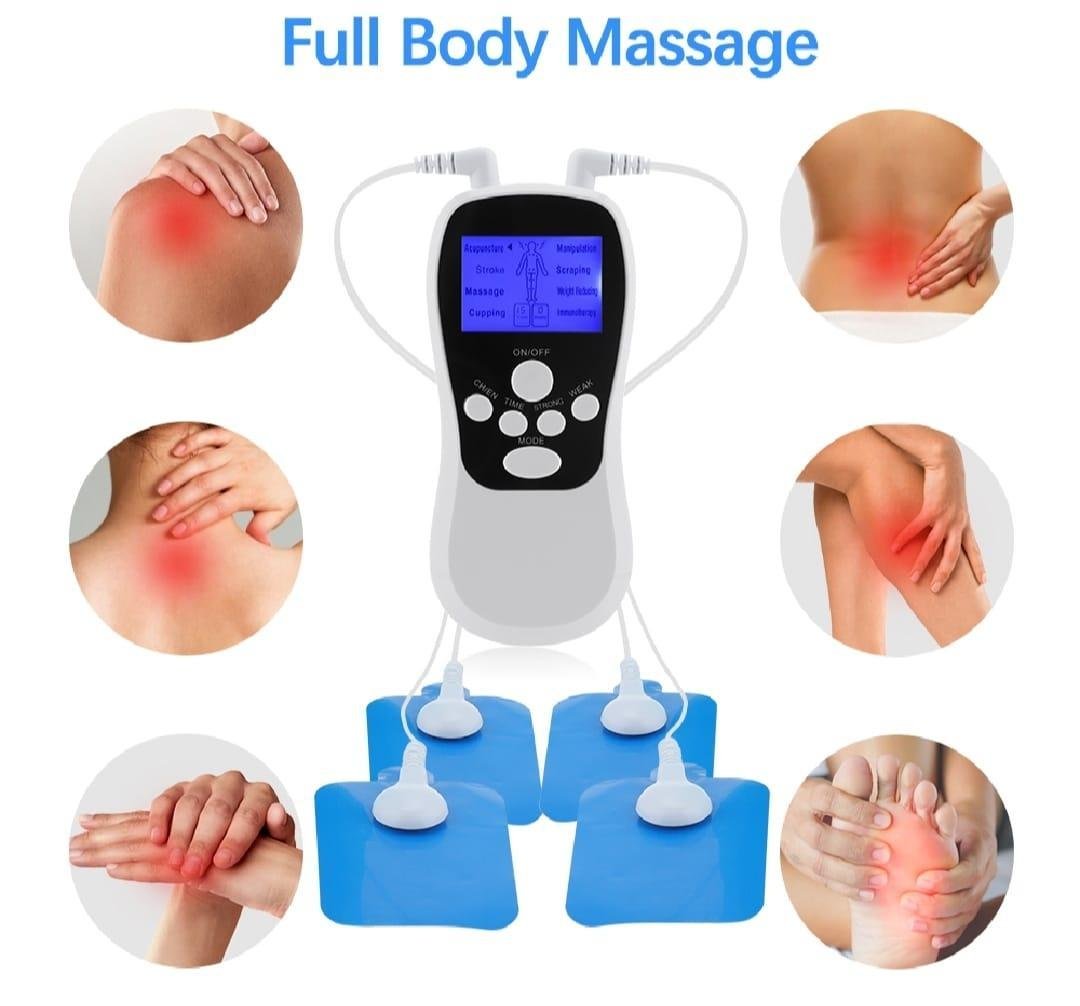 Portable Mini Massager Gun – White, 8 Modes & 15 Levels - Image 3