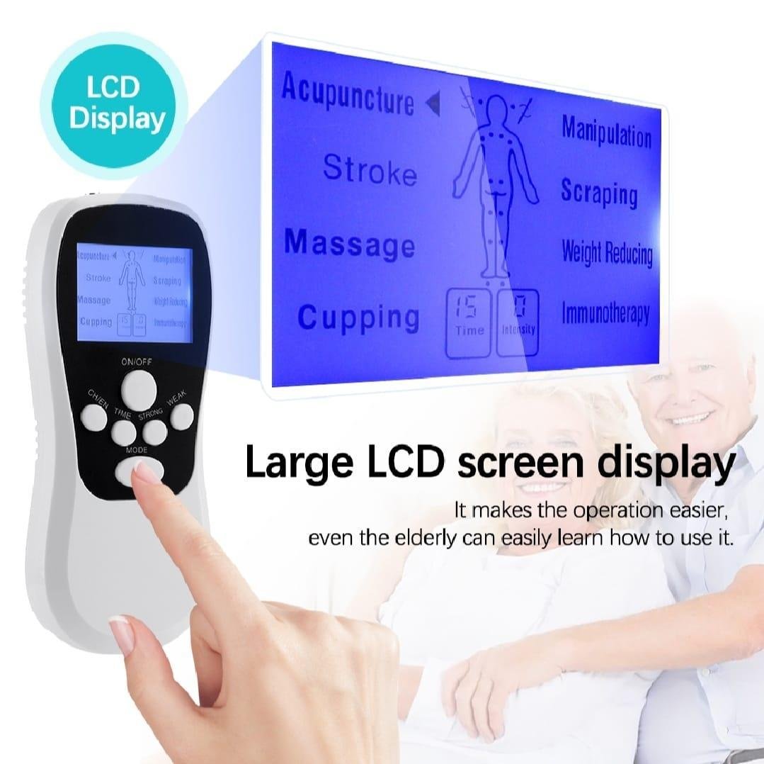 Portable Mini Massager Gun – White, 8 Modes & 15 Levels - Image 5