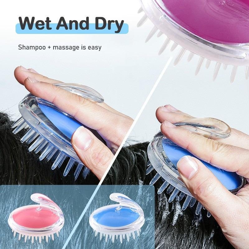 Silicone Scalp Massager Brush for Hair Care in Pakistan - Image 2