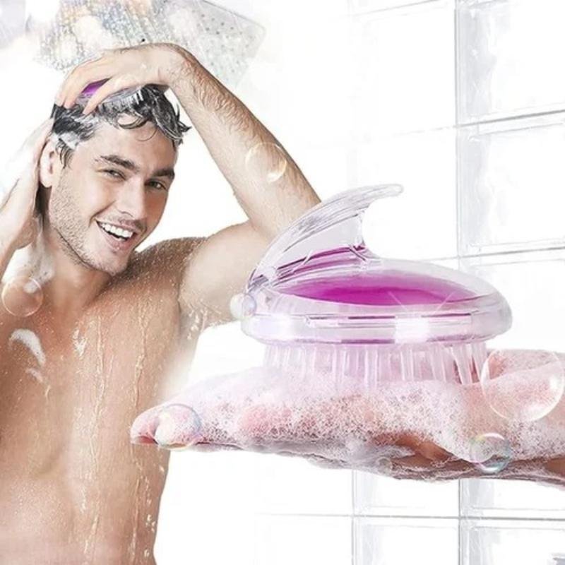 Silicone Scalp Massager Brush for Hair Care in Pakistan - Image 3