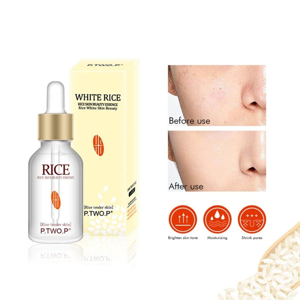 White Rice Skin Essence Serum 15ml – Rice Essence Face Serum for Hydration, Brightening & Radiant-Looking Skin - Image 2