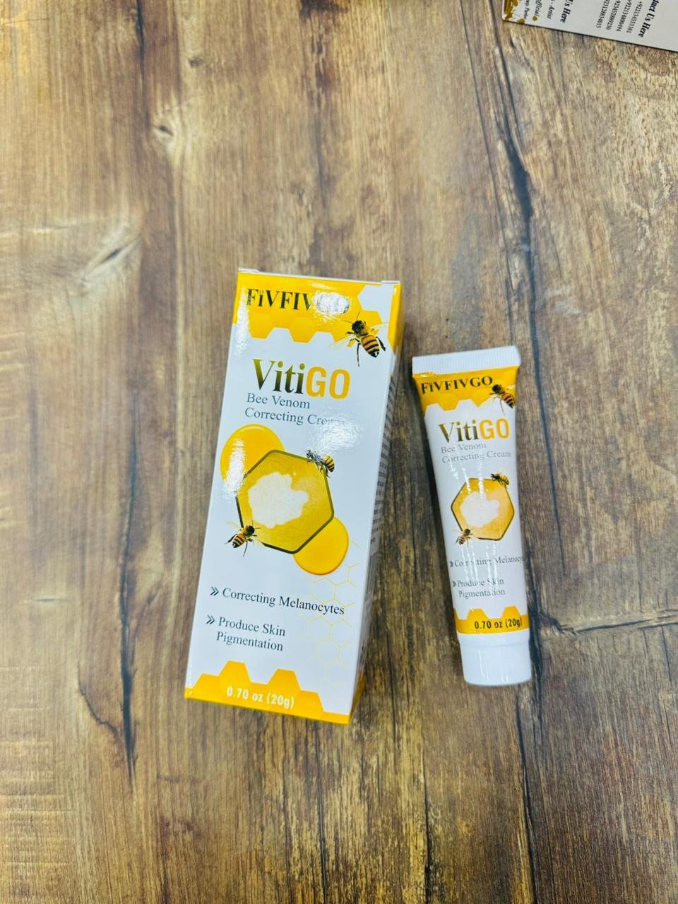 Fivfivgo™ VitiGO Bee Venom Correcting Cream (20g) Support for Skin Pigmentation Recovery and Even Skin Tone - Image 5