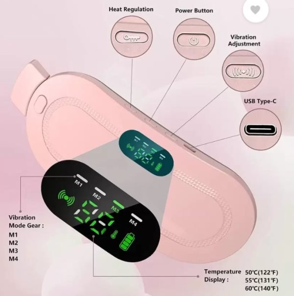 Portable Menstrual Heating Cramp Pad Belt - Women's Wellness - Image 2