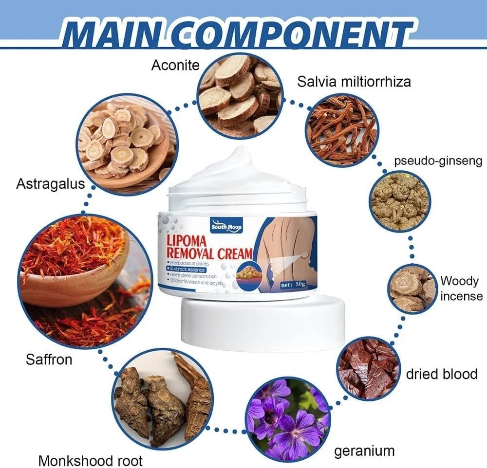 South Moon Lipoma Removal Cream (50g) | Natural Herbal Ointment for Body Lumps & Skin Knot Relief | Professional Skin Smoothing Formula - Image 4