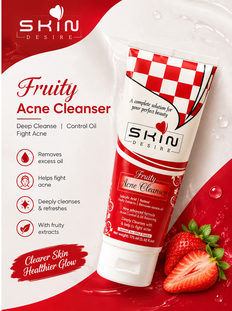 Fruity Acne Cleanse 175ml – Acne Cleansing Face Wash for Oily & Blemish-Prone Skin - Image 2