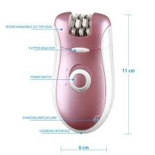 Maroon 2-in-1 Hair Removal Shaver for Women – Portable Electric Trimmer for Smooth & Easy Grooming - Image 2