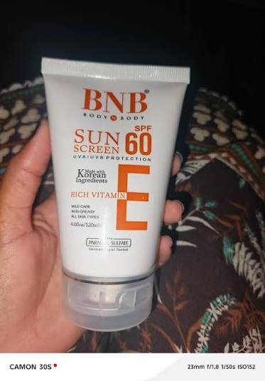 BNB Sunscreen SPF 60 UVA/UVB Protective Cream – Broad Spectrum Sun Protection for All Skin Types - Image 4