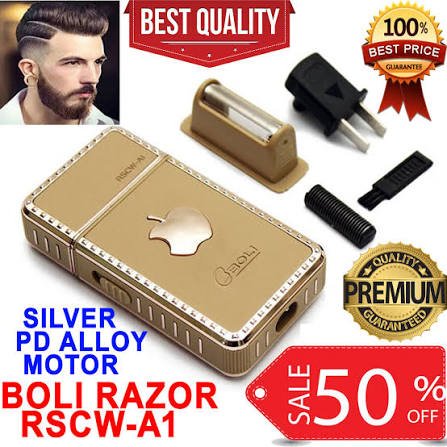 2-in-1 Rechargeable Shaver with Pop-Up Trimmer β Gold Electric Men's Grooming Razor - Image 3