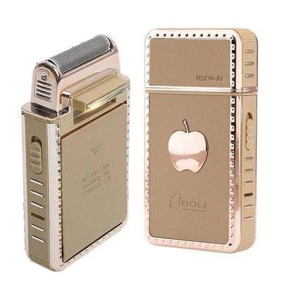 2-in-1 Rechargeable Shaver with Pop-Up Trimmer β Gold Electric Men's Grooming Razor - Image 2