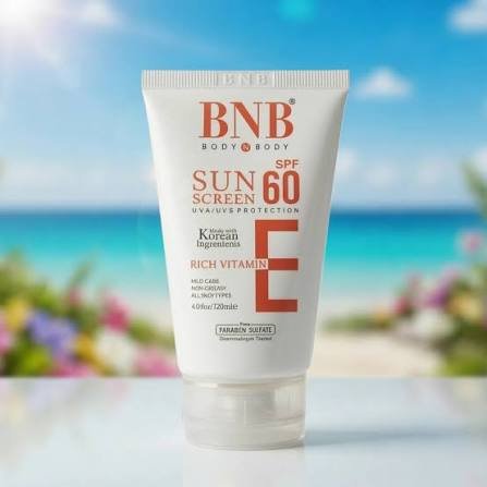 BNB Sunscreen SPF 60 UVA/UVB Protective Cream – Broad Spectrum Sun Protection for All Skin Types - Image 2