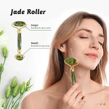 Jade Roller & Gua Sha Set Green All Skin Types - Image 3