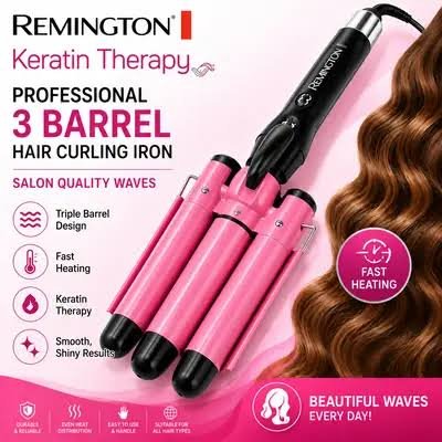 RIWA RB-8338 38mm Large Barrel Hair Curler – Professional Hair Curling & Styling Iron - Image 2