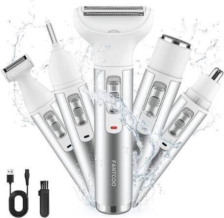 Rechargeable Women's Hair Trimmer with 5 Attachments β Multi-Function Electric Hair Removal & Grooming Kit - Image 3